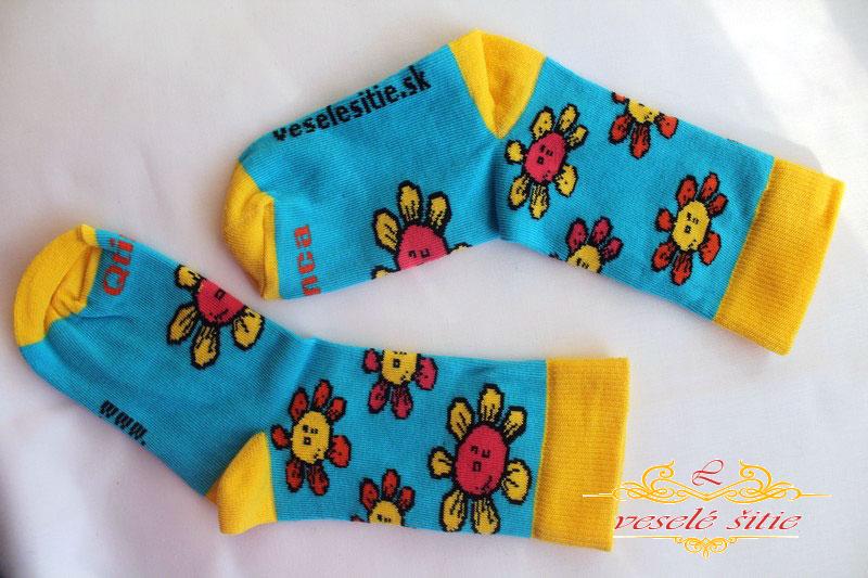 Ponožky Kvety Detské MX/27-30/