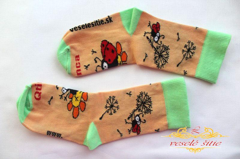 Ponožky Lienky s púpavami Detské MX/27-30/