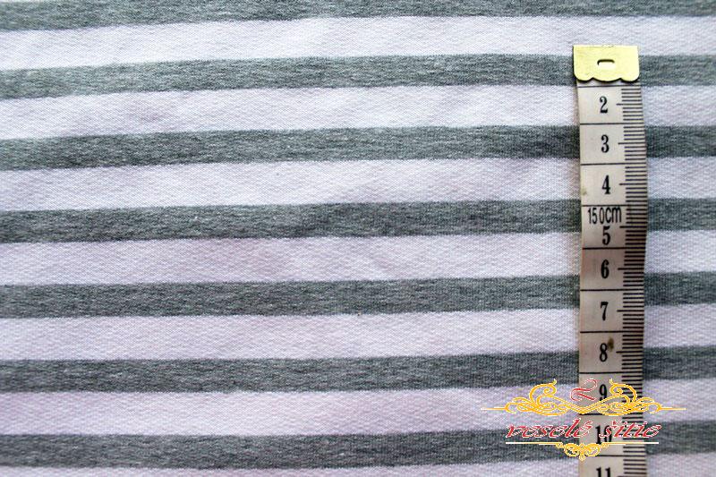 Teplákovina Pásik sivo-biely zvyšok 0,98m