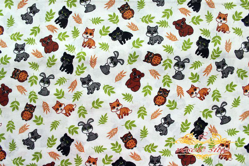 Bavlna Lesné zvieratká