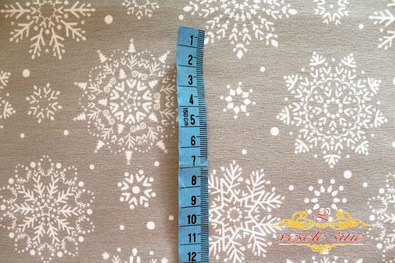 Úplet Vločky sivé zvyšok 0,7m