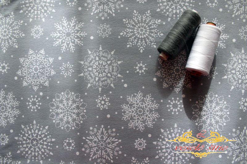 Úplet Vločky sivé zvyšok 0,7m