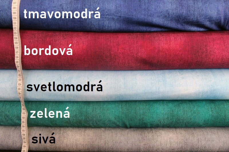 Teplákovina uni tmavomodrá jeans digi zvyšok 0,30m