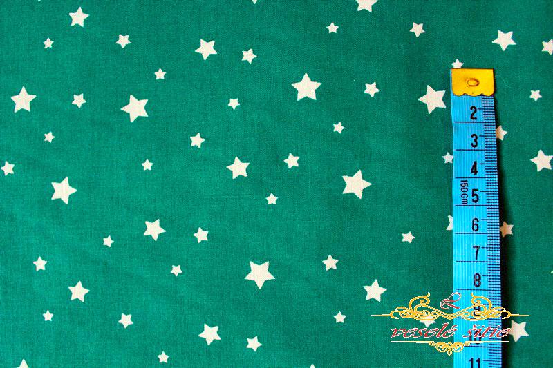 Bavlna Hviezdičky na petrolejovej zvyšok 0,99m