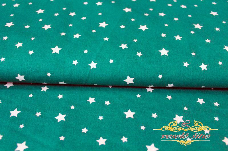 Bavlna Hviezdičky na petrolejovej zvyšok 0,99m