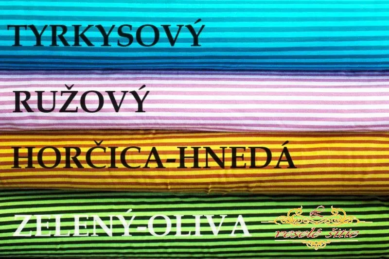 Úplet pásik ružový