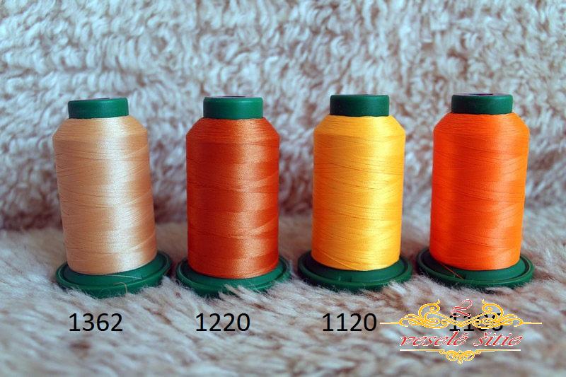 Niť Amann ISACORD oranžová neónová 1106