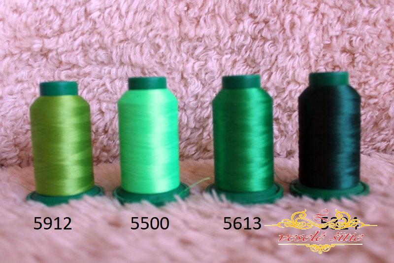 Niť Amann ISACORD neónová zelená 5500