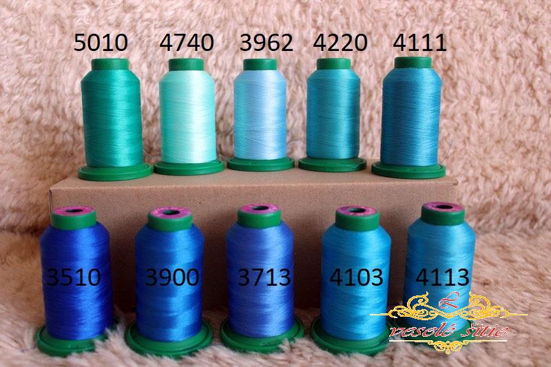 Niť Amann ISACORD modrá svetlá 4113