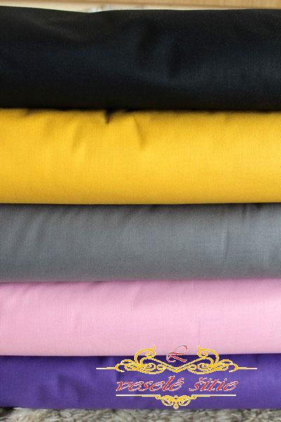 Bavlna jednofarebná žltá medová 