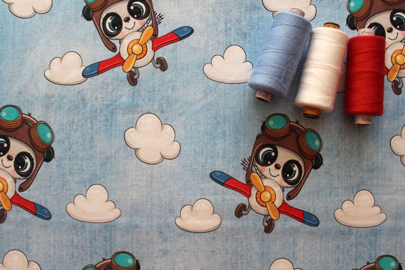 Úplet Panda pilot jeans digi