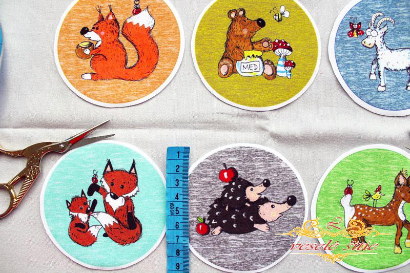 Qtinca kolekcia - Aplikácie - Stredná sada Lesné zvieratká macko