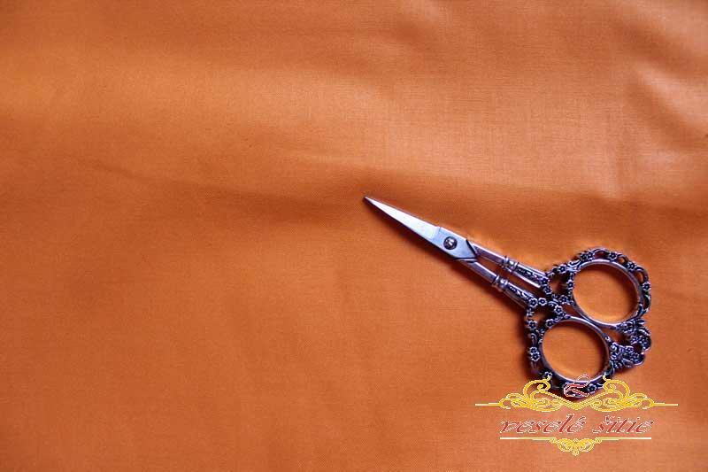 Bavlna jednofarebná oranžová