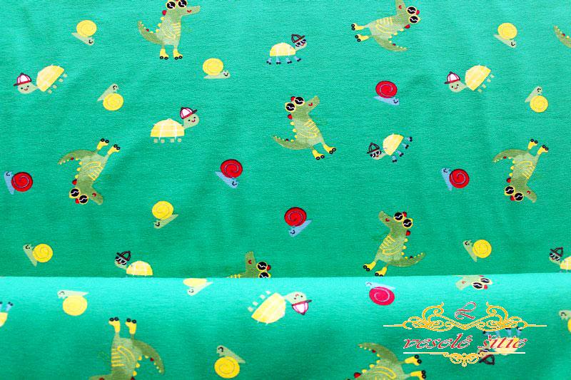 Úplet Krokodíl na zelenej