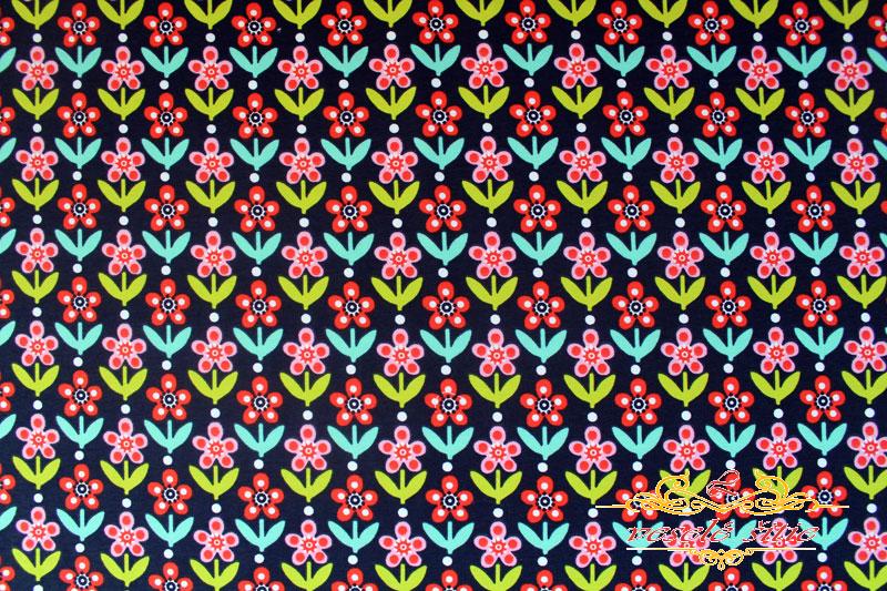 Úplet Kvety na modrom