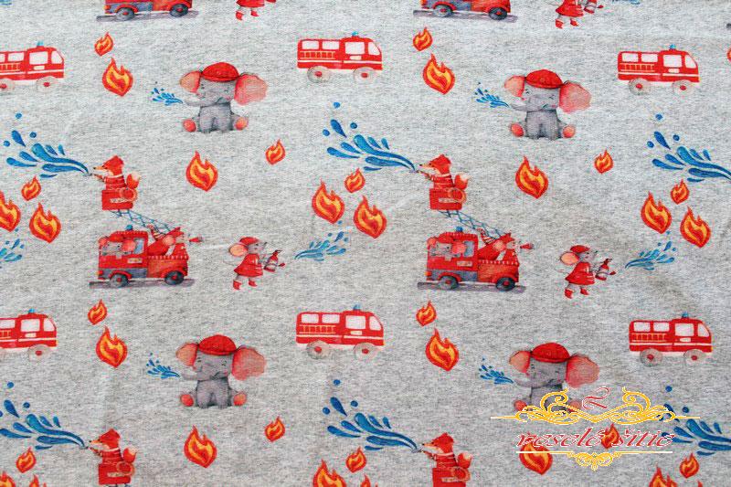 Teplákovina Slon požiarnik počesaná