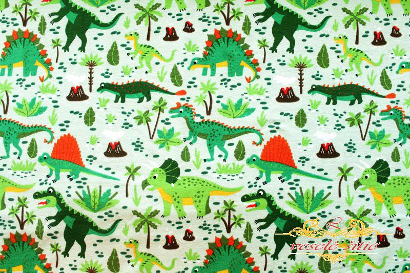 Úplet Zem dinosaurov zelený