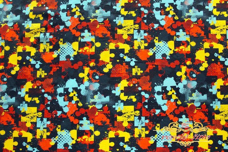 Teplákovina Puzzle unisex digi