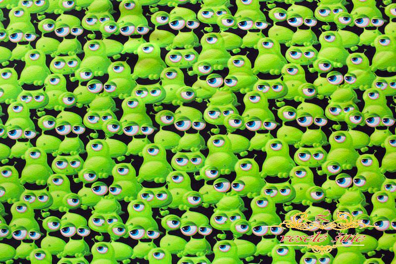 Úplet Zelené strašidielka digi