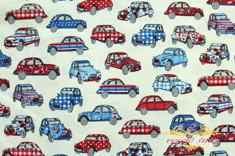 Bavlna Auto chrobák na maslovej