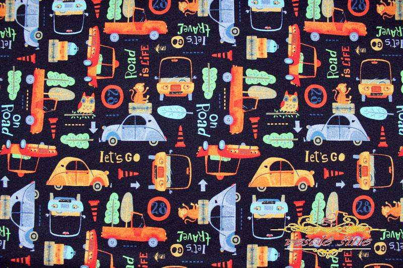 Teplákovina Bio Autá so zvieratami