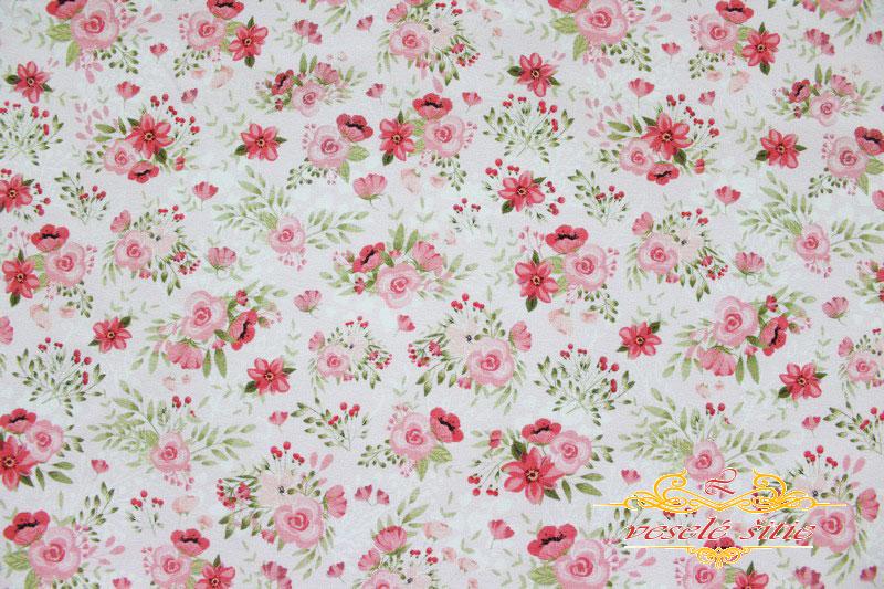 Teplákovina Romantické ružičky k zajačikom