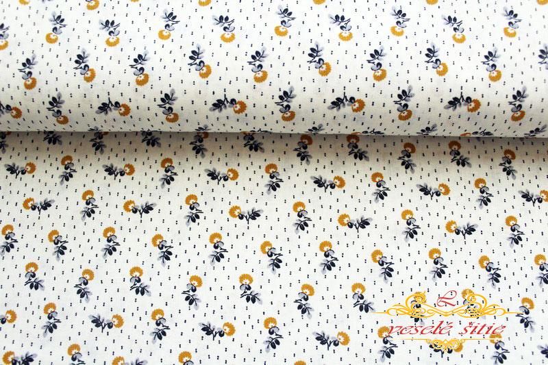 Bavlna Kvietočky mini