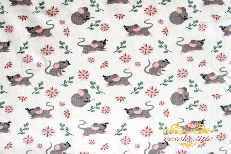 Úplet Myšky na bielej