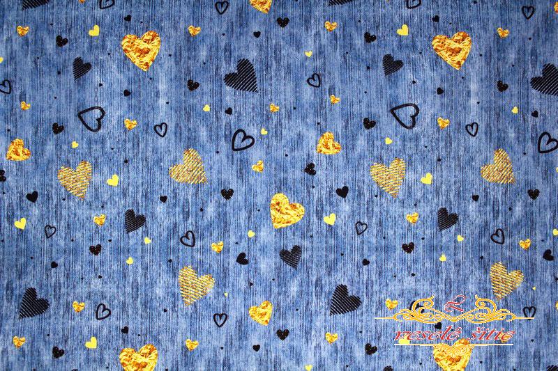 Úplet Srdiečka na jeans