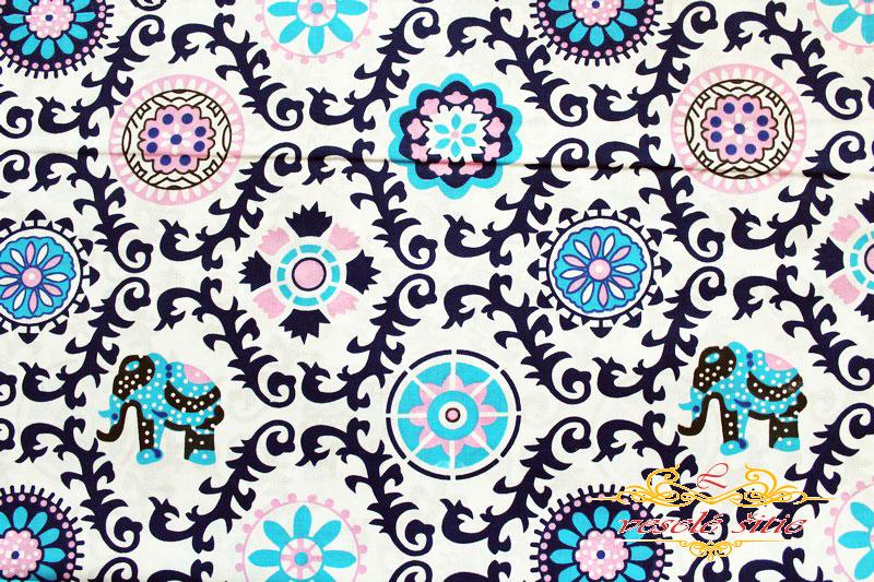 Bavlna Mandaly rôznofarebné