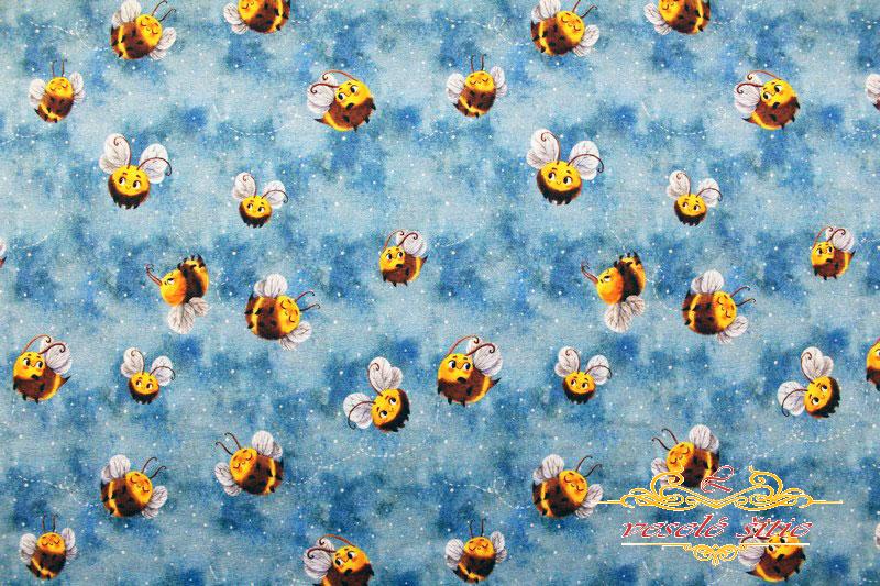 Úplet Včielky na modrej