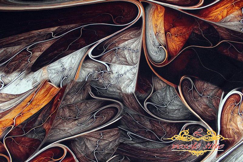 Úplet Abstrakcia hnedá