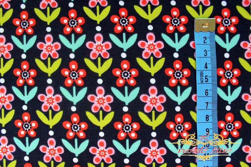 Úplet Kvety na modrom