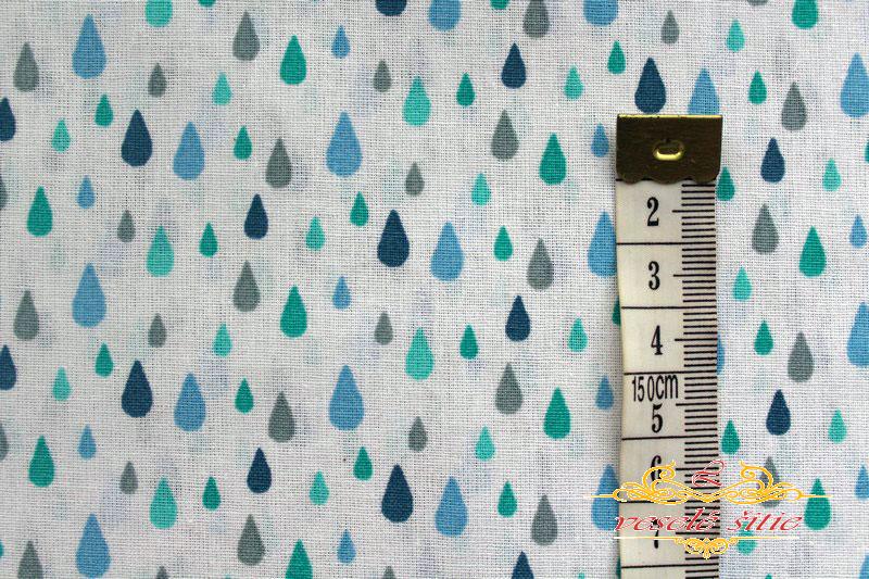 Bavlna Dažďové kvapky