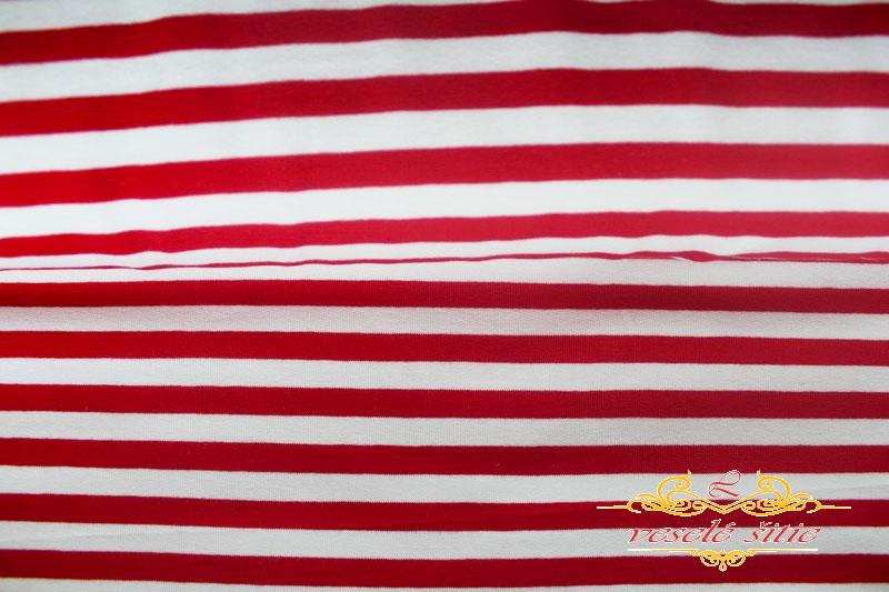 Teplákovina Červené pruhy