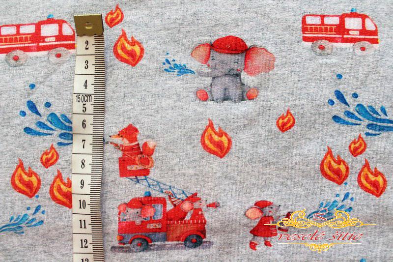 Teplákovina Slon požiarnik počesaná