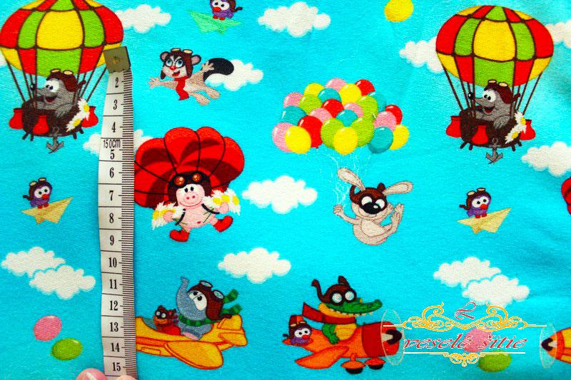 Teplákovina Zvieratká v balóne digi