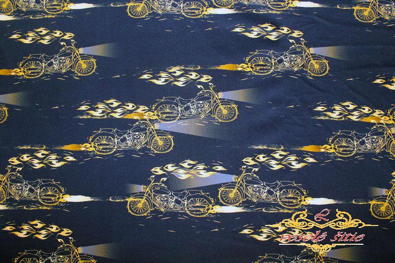 Teplákovina Motorky zlaté digi