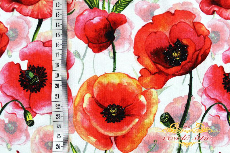 Úplet Vlčie maky na bielej digi len 1,27m