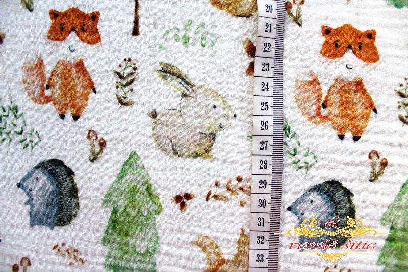 Mušelín Lesné zvieratká len 1,24m 