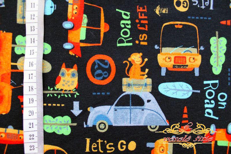 Teplákovina Bio Autá so zvieratami