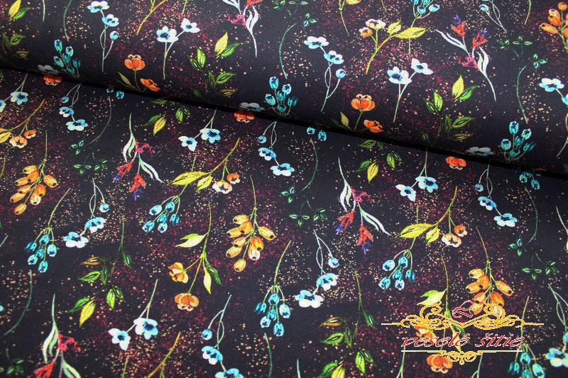 Úplet Kvetiny so zlatým prachom