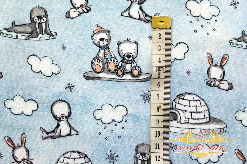 Teplákovina Ľadové zvieratká počesaná