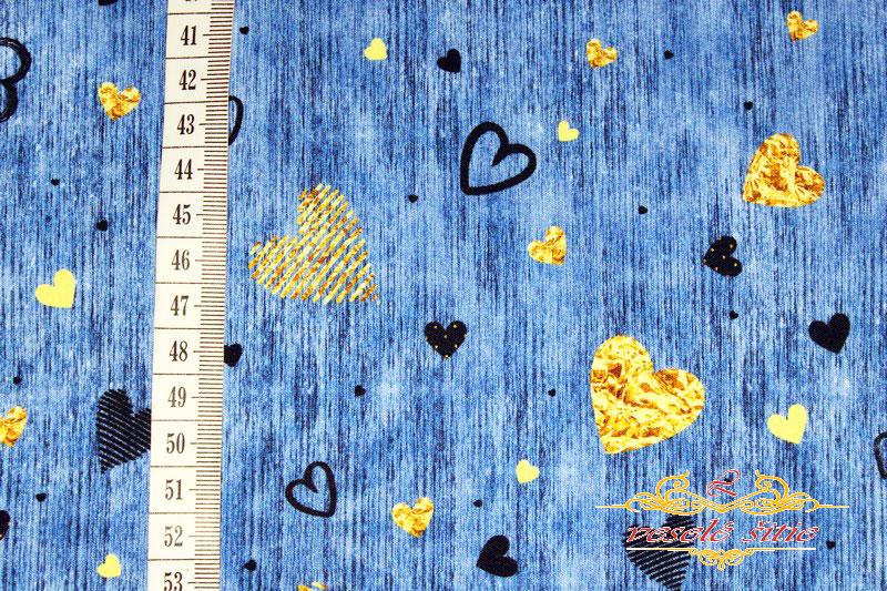 Úplet Srdiečka na jeans