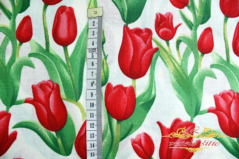 Bavlna Tulipány na maslovej