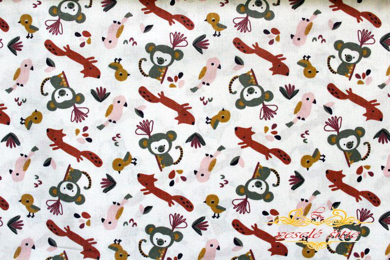 Zvieratká ružovo-bordové