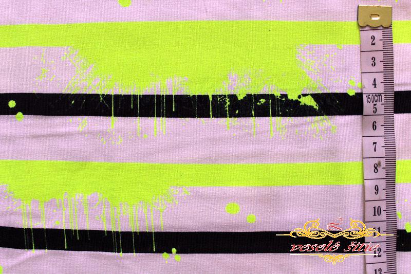 Úplet Neón pruhy žlté 