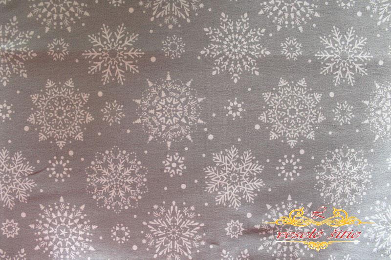 Úplet Vločky sivé zvyšok 0,86m