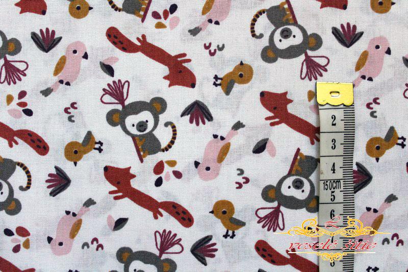 Zvieratká ružovo-bordové