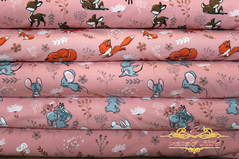 Úplet Myšky na ružovej